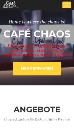 Vorschau der mobilen Webseite www.cafe-chaos-fulda.de, Café Chaos