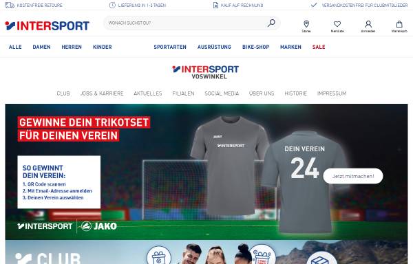 Vorschau von www.intersport-voswinkel.de, Sport Voswinkel GmbH & Co. KG
