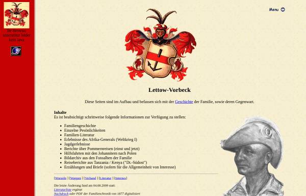 Vorschau von www.lettow-vorbeck.de, Lettow-Vorbeck