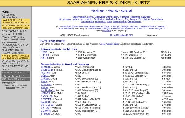 Vorschau von www.saar-ahnen-kreis-kunkel-kurtz.de, Kreis, Kunkel, Kurtz