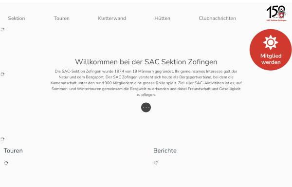 Vorschau von www.sac-zofingen.ch, SAC Sektion Zofingen