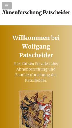 Vorschau der mobilen Webseite www.patscheider.at, Patscheider, Wolfgang
