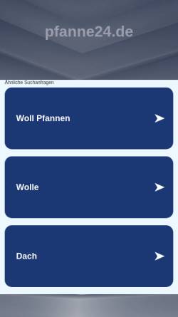 Vorschau der mobilen Webseite www.pfanne24.de, Woll Profi-Guss Helmut Pastewski
