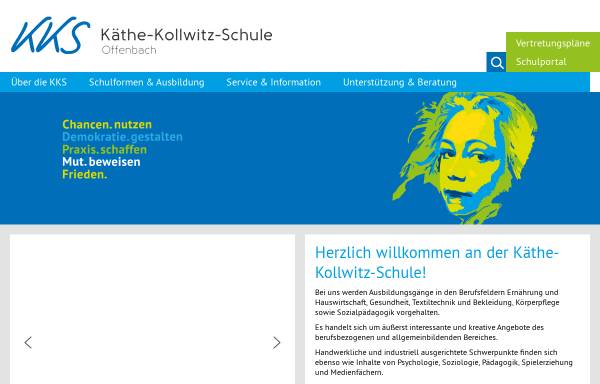 Vorschau von www.kks-offenbach.de, Käthe-Kollwitz-Schule