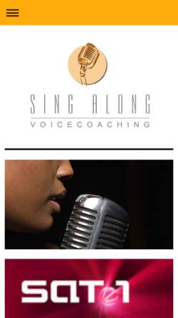 Vorschau der mobilen Webseite www.sing-along.de, Sing Along