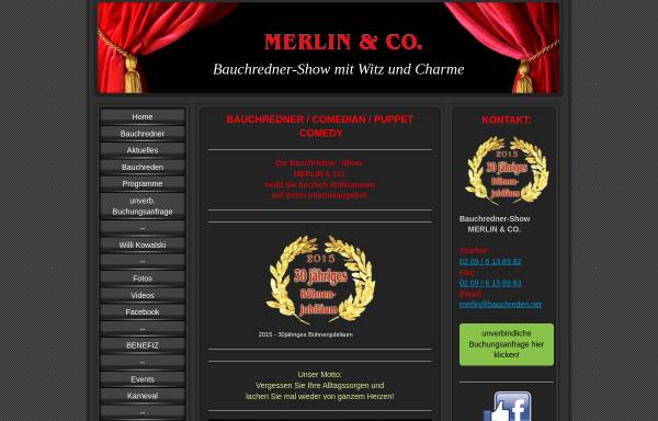 Vorschau von www.bauchreden.net, Merlin & Co.