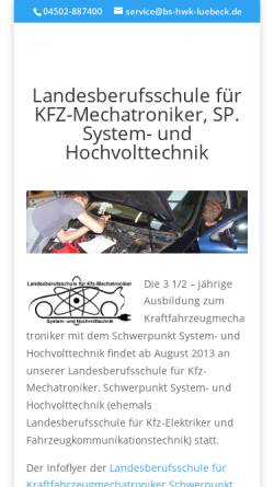 Vorschau der mobilen Webseite www.lbs-kfztechnik.de, KFZ-Mechatroniker