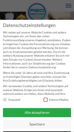 Vorschau der mobilen Webseite www.abd-depner.de, ABD Depner GmbH