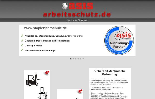 Vorschau von www.asis-arbeitsschutz.de, ASIS Arbeitsschutz F. Tröschel