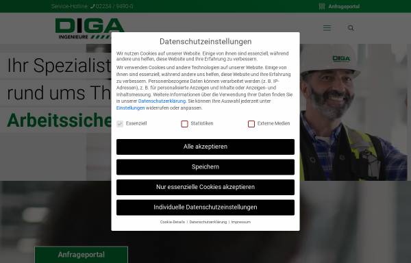 Vorschau von www.diga-online.de, DIGA-Ingenieur GmbH & Co. KG