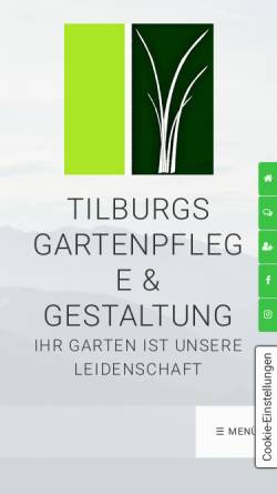 Vorschau der mobilen Webseite www.tilburgs.de, Tilburgs Garten und Landschaftsbau