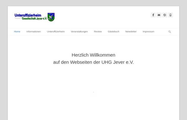 Vorschau von www.uhg-jever.de, Unteroffizierheimgesellschaft Jever e.V.