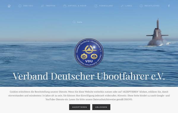 Vorschau von ubootfahrer.de, Verband Deutscher Ubootfahrer e.V. (VDU e.V.)