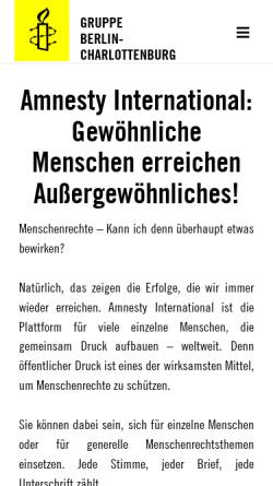 Vorschau der mobilen Webseite www.amnesty-gruppe1581.de, Amnesty International Gruppe 1581