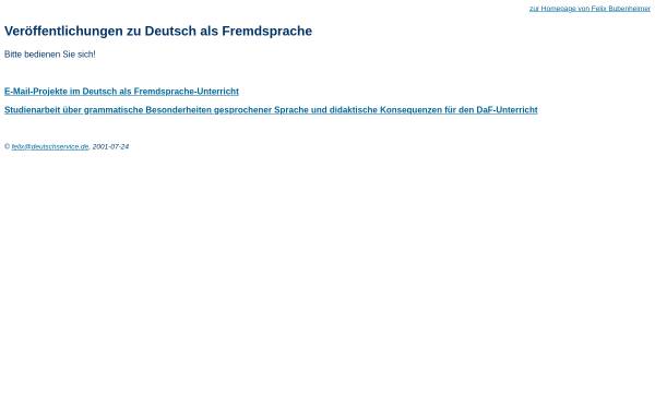 Vorschau von www.deutschservice.de, Felix Bubenheimers Deutsch-Service