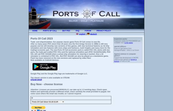 Vorschau von www.portsofcall.de, Ports Of Call