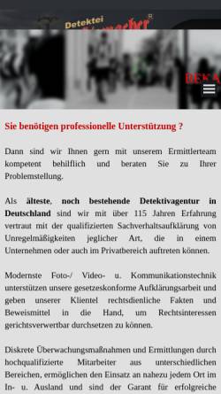 Vorschau der mobilen Webseite www.detektei-gruetzmacher-berlin.de, Detektei Grützmacher (R)