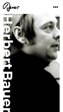 Vorschau der mobilen Webseite www.herbert-bauer.de, Bauer, Herbert (1935-1986)
