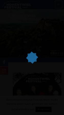Vorschau der mobilen Webseite hohentwielfestival.de, Hohentwiel Festival Singen