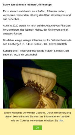 Vorschau der mobilen Webseite www.bananenanbau.de, Bananenanbau.de