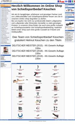 Vorschau der mobilen Webseite www.keuchen.de, Schießsportbedarf Keuchen