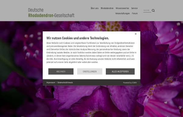 Vorschau von www.rhodo.org, Deutsche Rhododendron Gesellschaft e.V.
