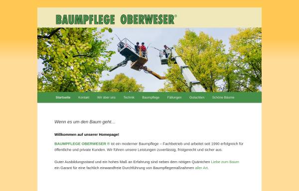 Vorschau von www.baumpflege-oberweser.de, Helmchen, Thomas - Baumpflege Oberweser