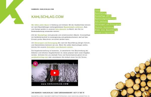 Vorschau von www.kahlschlag.com, Hedrich, Jan - Kahlschlag
