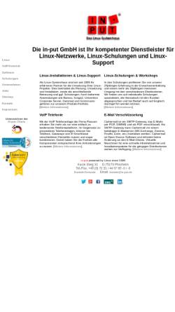 Vorschau der mobilen Webseite www.in-put.de, in-put