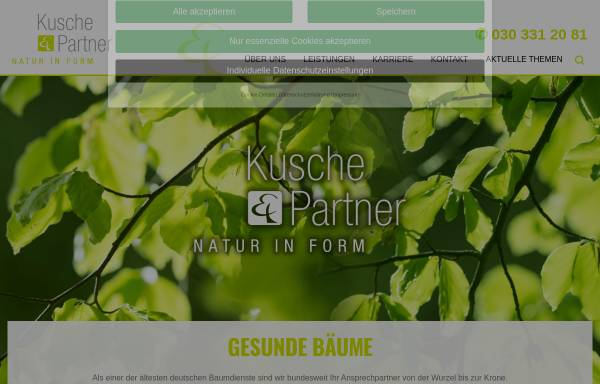 Vorschau von www.kusche-partner.de, Kusche & Partner, Berliner Baumdienst GmbH