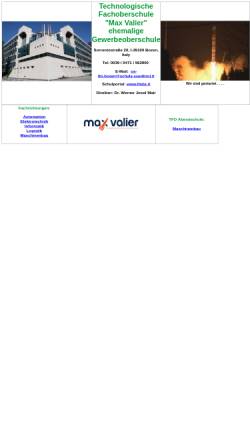Vorschau der mobilen Webseite www.schule.provinz.bz.it, Gewerbeoberschule Max Valier