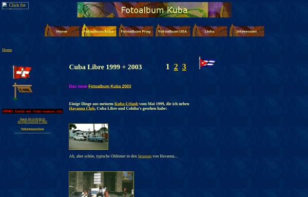 Vorschau von www.zumsteg.info, Cuba Libre 1999