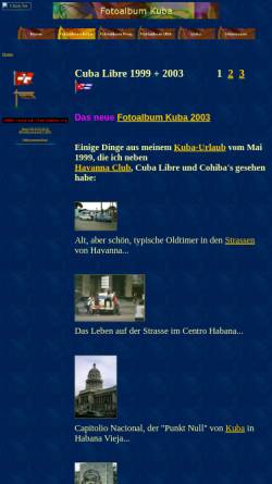 Vorschau der mobilen Webseite www.zumsteg.info, Cuba Libre 1999