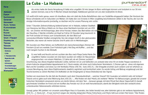 Vorschau von www.purkersdorf-online.at, La Cuba - La Habana [Susanne Wallner]