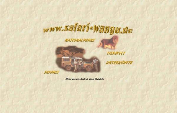 Vorschau von www.safari-wangu.de, Safari Wangu [Jörg Reinecke]