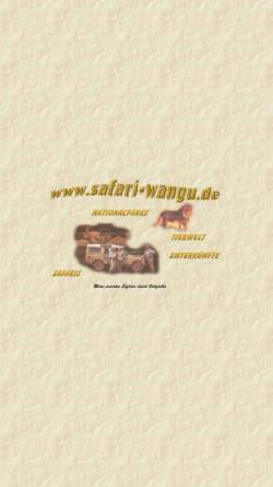 Vorschau der mobilen Webseite www.safari-wangu.de, Safari Wangu [Jörg Reinecke]