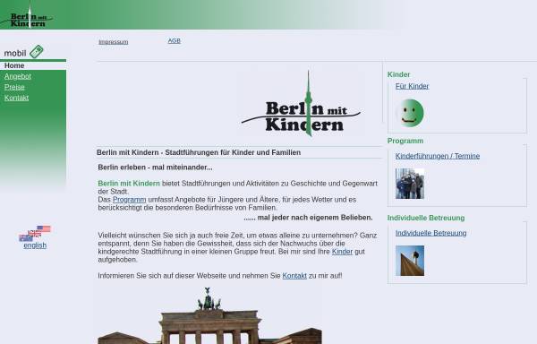 Vorschau von www.berlin-mit-kindern.de, Berlin mit Kindern