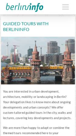 Vorschau der mobilen Webseite berlin-info.com, Berlin-Info