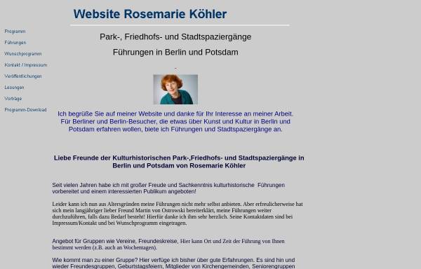 Vorschau von www.rosemariekoehler.de, Rosemarie Köhler