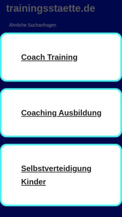 Trainingstätte Sabine Dings und Markus Napast