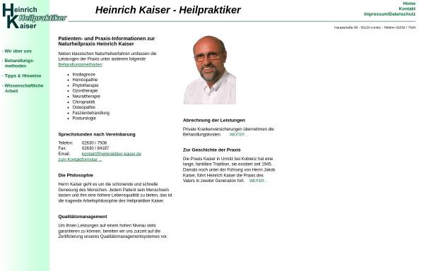 Vorschau von www.heilpraktiker-kaiser.de, Kaiser, Heinrich