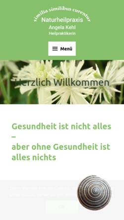 Vorschau der mobilen Webseite www.naturheilpraxis-kehl.de, Kehl, Angela