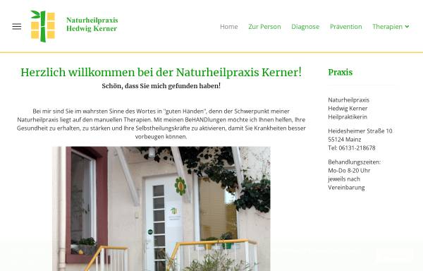 Vorschau von www.naturheilpraxis-kerner.de, Kerner, Hedwig