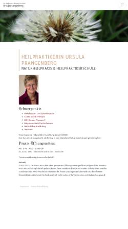 Vorschau der mobilen Webseite www.natuprax-up.de, Prangenberg, Ursula
