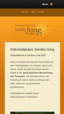 Vorschau der mobilen Webseite www.praxis-jung.de, Sandra Jung