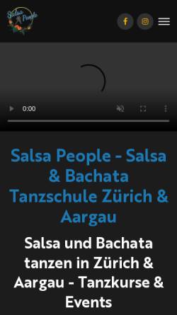 Vorschau der mobilen Webseite www.salsapeople.ch, Salsa People