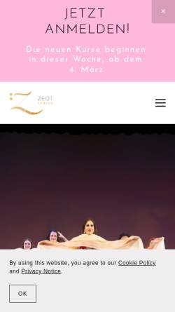 Vorschau der mobilen Webseite www.zeot.ch, Zentrum für Orientalische Tanzkunst