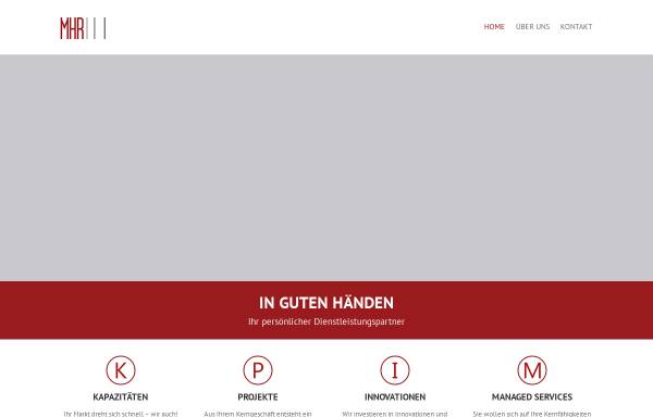 Vorschau von mhr-gmbh.de, MHR Vertrieb und Service GmbH