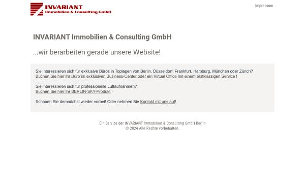 Vorschau von www.invariant.de, Invariant Immobilien