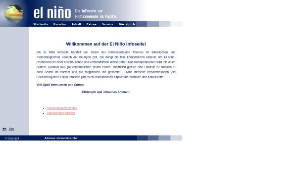 El Niño Infoseite